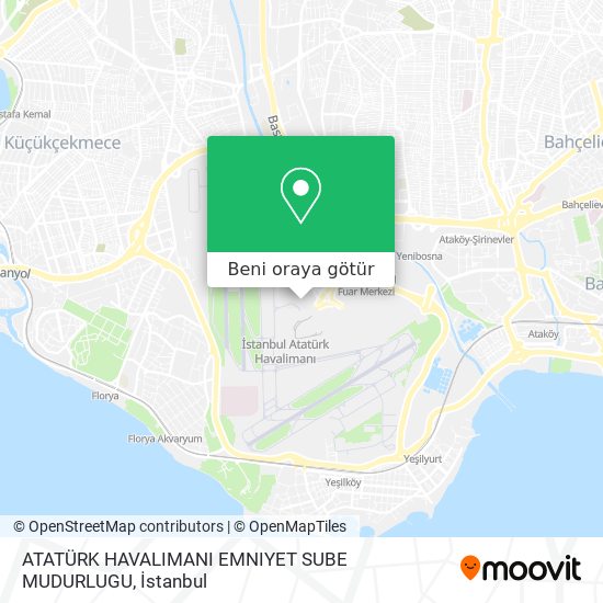 ATATÜRK HAVALIMANI EMNIYET SUBE MUDURLUGU harita