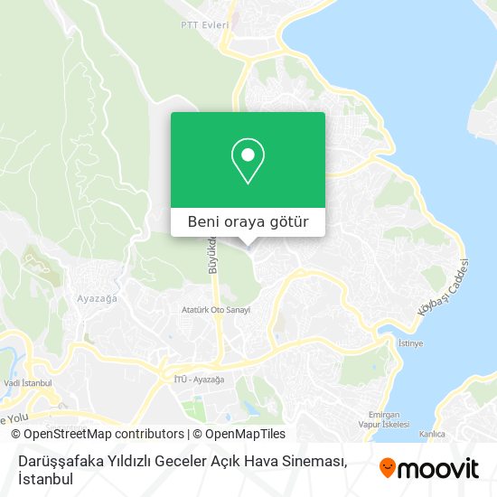 Darüşşafaka Yıldızlı Geceler Açık Hava Sineması harita