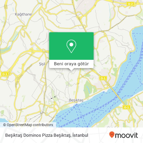 Beşiktaş Dominos Pizza Beşiktaş harita