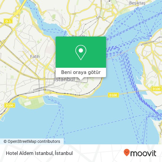 Hotel Aldem Istanbul harita