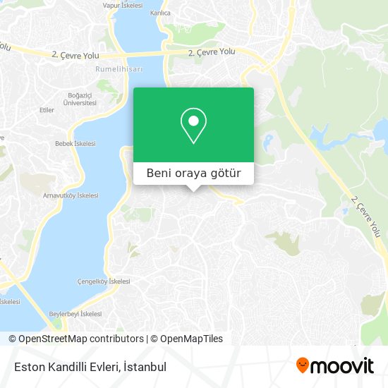 Eston Kandilli Evleri harita