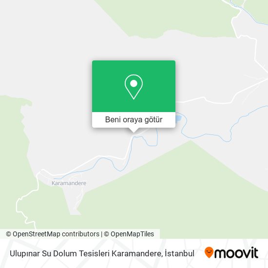 Ulupınar Su Dolum Tesisleri Karamandere harita