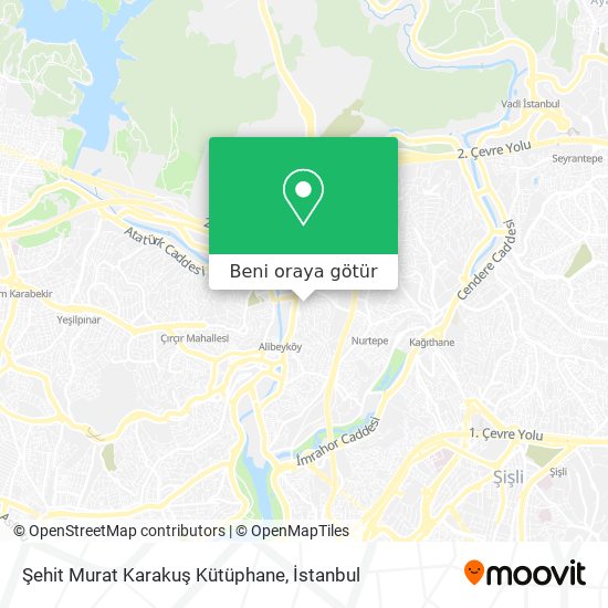 Şehit Murat Karakuş Kütüphane harita