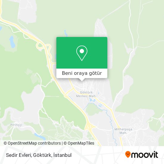 Sedir Evleri, Göktürk harita