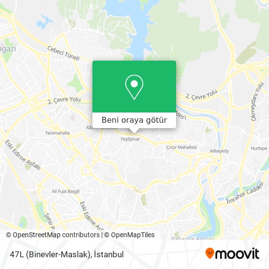 47L (Binevler-Maslak) harita