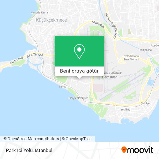 Park İçi Yolu harita