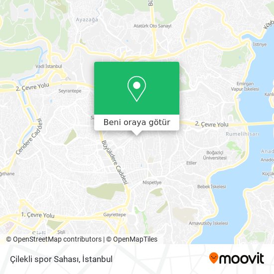 Çilekli spor Sahası harita