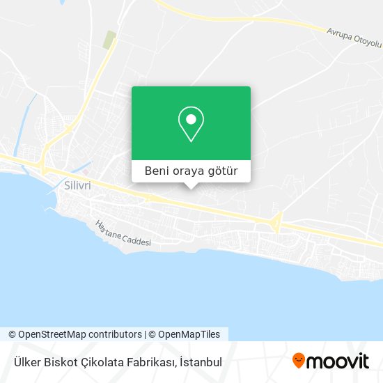 Ülker Biskot Çikolata Fabrikası harita