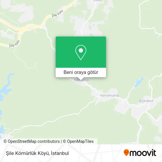 Şile Kömürlük Köyü harita