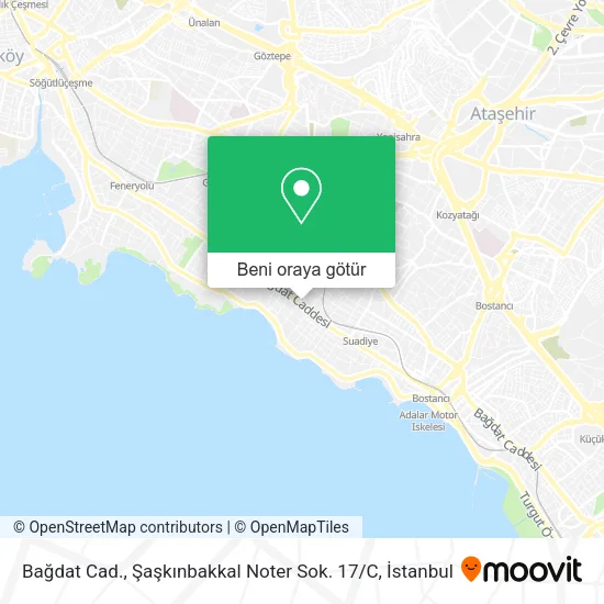 Bağdat Cad., Şaşkınbakkal Noter Sok. 17 / C harita