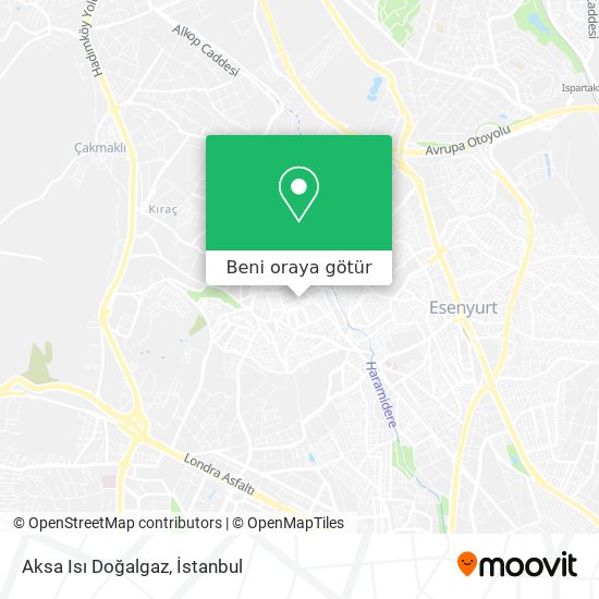 Aksa Isı Doğalgaz harita