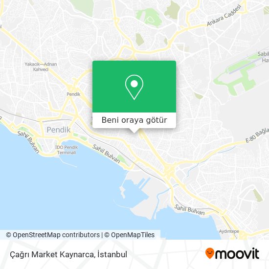 Çağrı Market Kaynarca harita