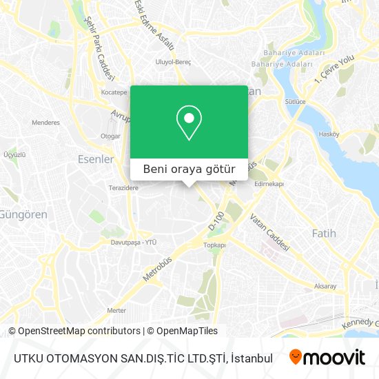 UTKU OTOMASYON SAN.DIŞ.TİC LTD.ŞTİ harita