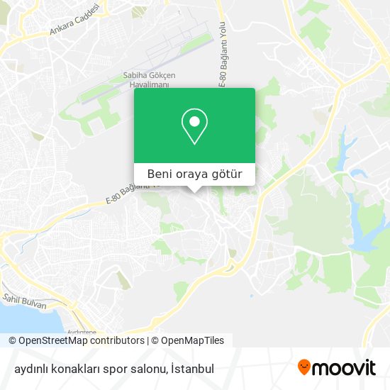 aydınlı konakları spor salonu harita