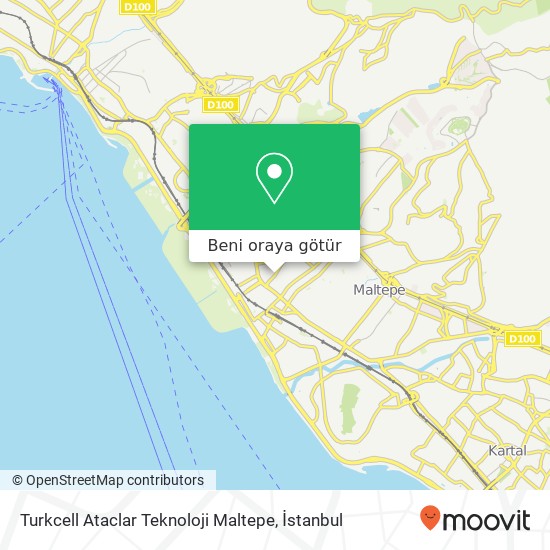 Turkcell Ataclar Teknoloji Maltepe harita