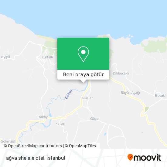 ağva shelale otel harita