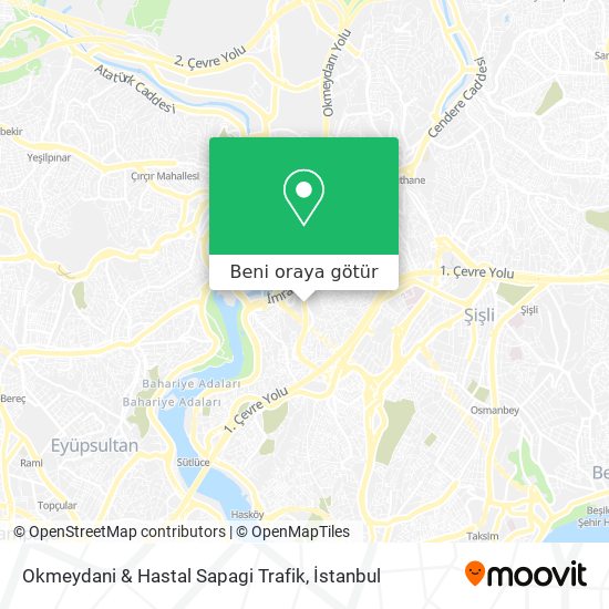 Okmeydani & Hastal Sapagi Trafik harita