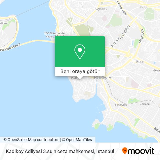 Kadikoy Adliyesi 3.sulh ceza mahkemesi harita