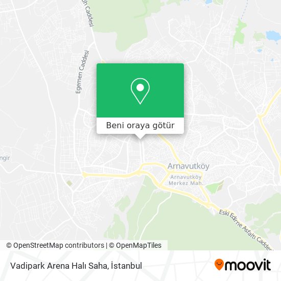 Vadipark Arena Halı Saha harita