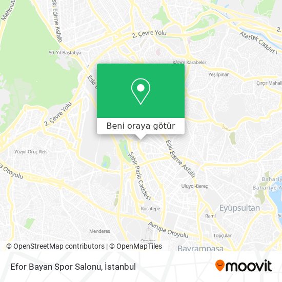 Efor Bayan Spor Salonu harita