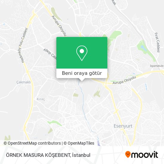 ÖRNEK MASURA KÖŞEBENT harita