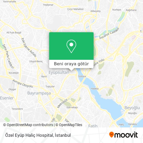 Õzel Eyüp Haliç Hospital harita