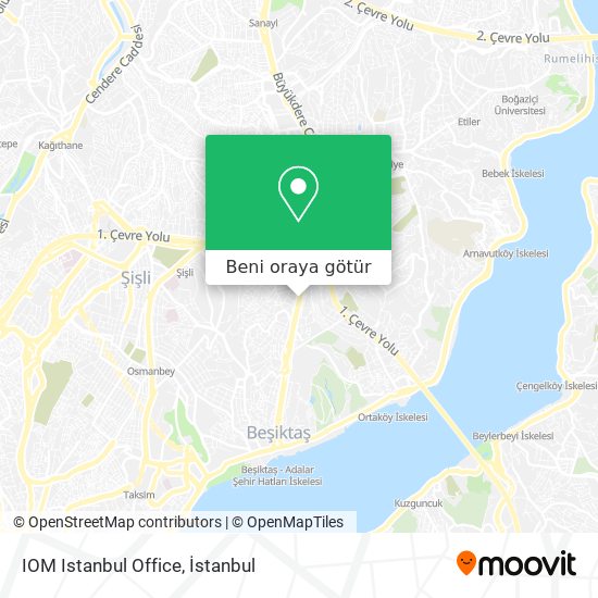IOM Istanbul Office harita