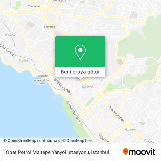 Opet Petrol Maltepe Yanyol Istasyonu harita