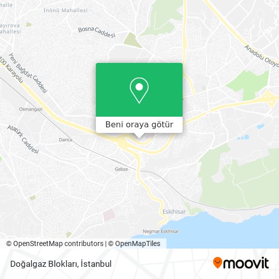 Doğalgaz Blokları harita