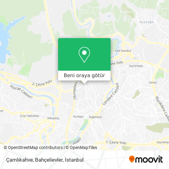 Çamlıkahve, Bahçelievler harita