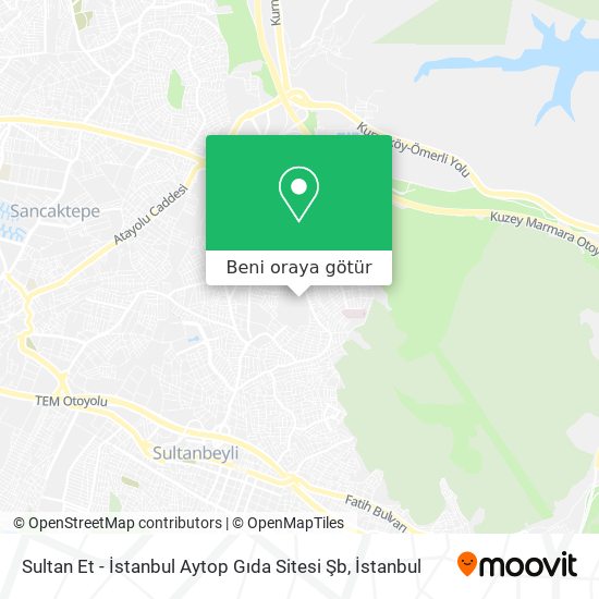 Sultan Et - İstanbul Aytop Gıda Sitesi Şb harita
