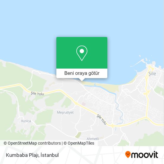 Kumbaba Plajı harita