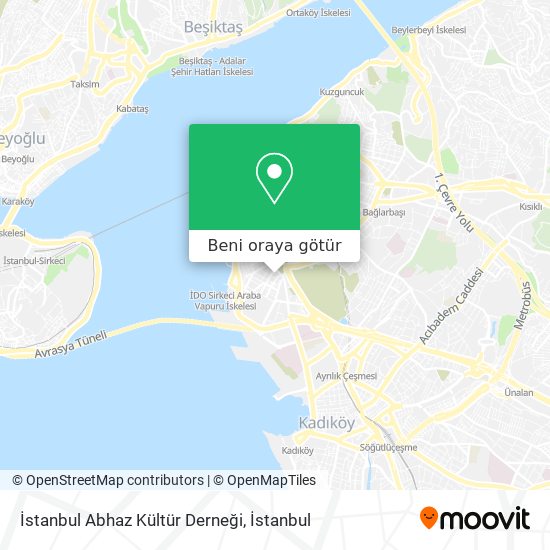 İstanbul Abhaz Kültür Derneği harita