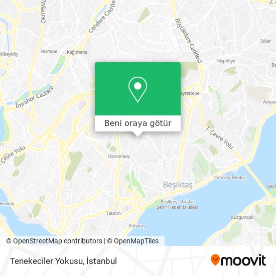 Tenekeciler Yokusu harita