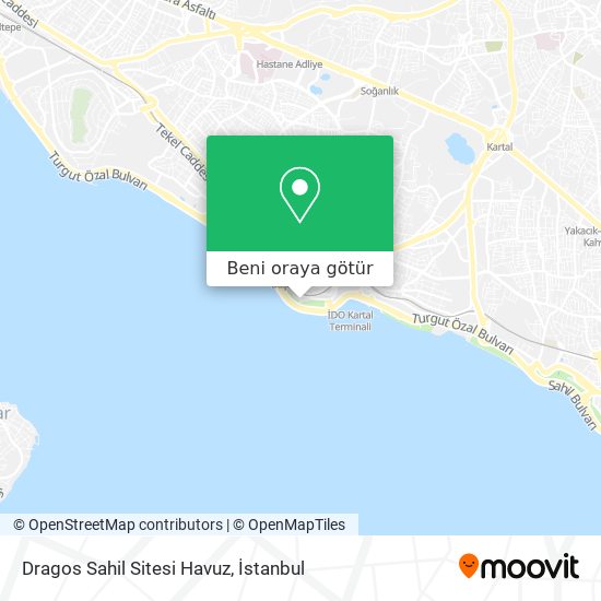 Dragos Sahil Sitesi Havuz harita