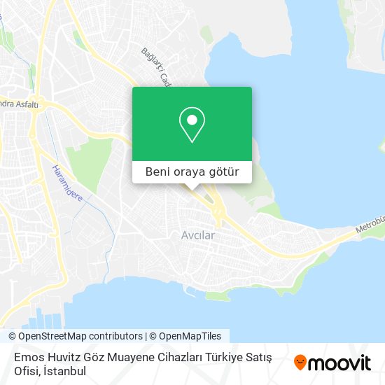 Emos Huvitz Göz Muayene Cihazları Türkiye Satış Ofisi harita
