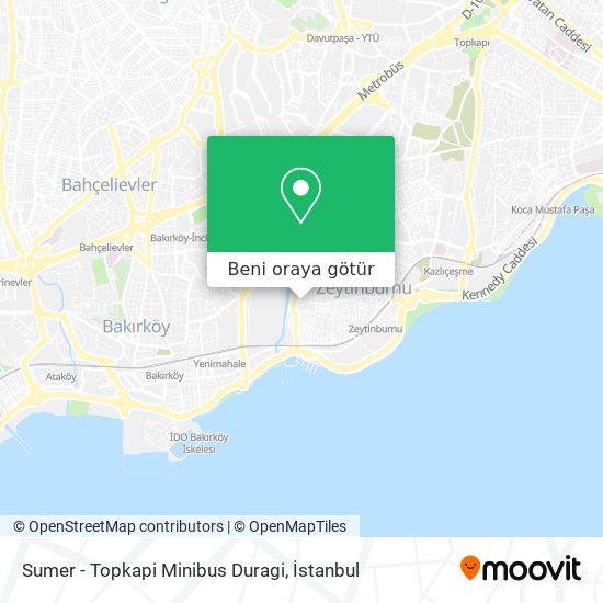 Sumer - Topkapi Minibus Duragi harita
