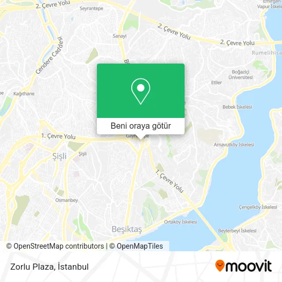 Zorlu Plaza harita