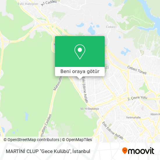 MARTİNİ CLUP "Gece Kulübü" harita