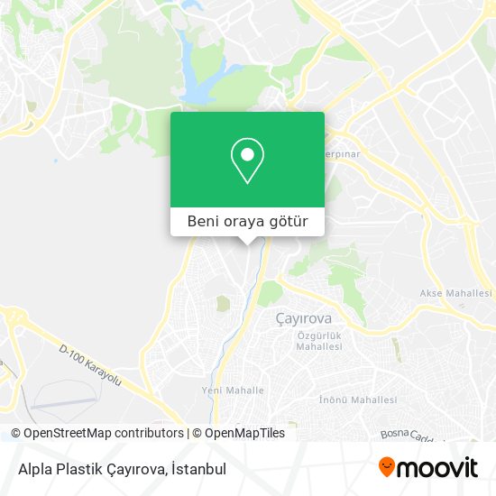 Alpla Plastik Çayırova harita