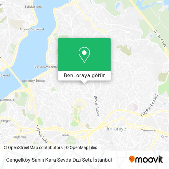 Çengelköy Sahili Kara Sevda Dizi Seti harita