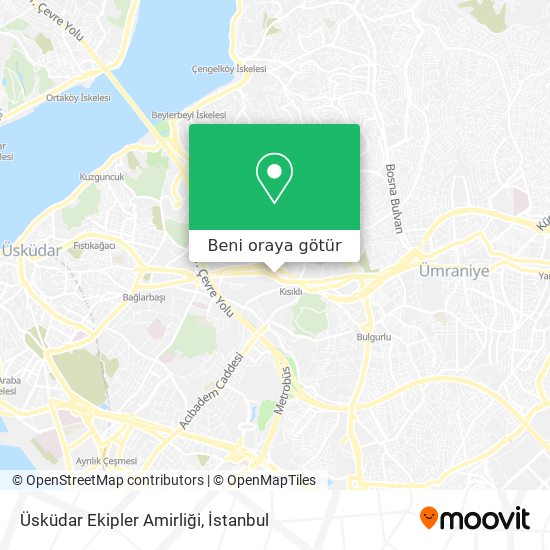 Üsküdar Ekipler Amirliği harita