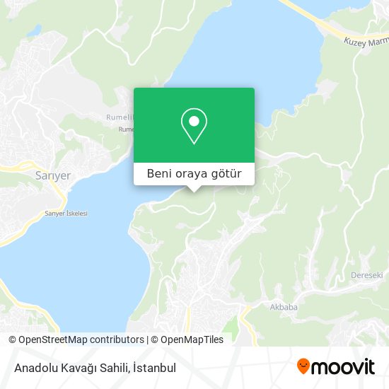 Anadolu Kavağı Sahili harita