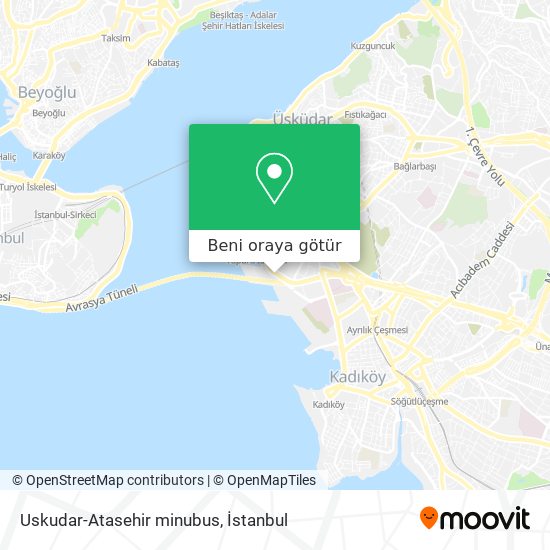 Uskudar-Atasehir minubus harita