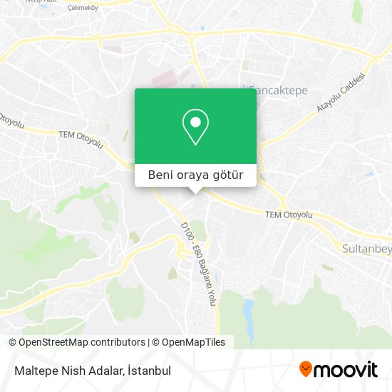 Maltepe Nish Adalar harita