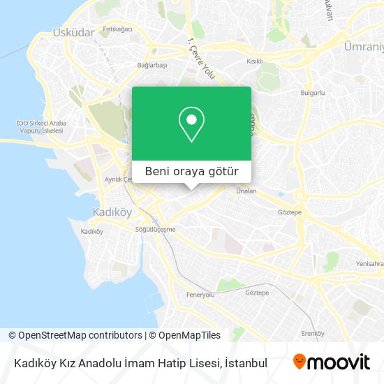 Kadıköy Kız Anadolu İmam Hatip Lisesi harita