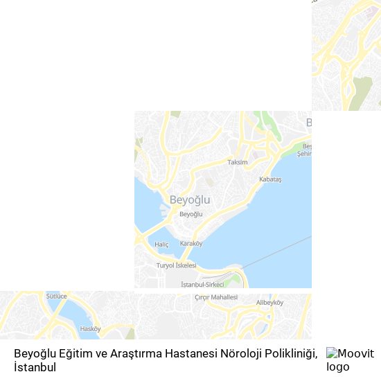 Beyoğlu Eğitim ve Araştırma Hastanesi Nöroloji Polikliniği harita