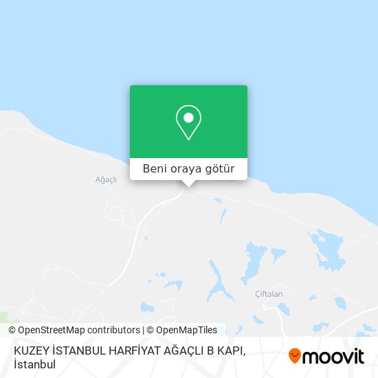 KUZEY İSTANBUL HARFİYAT AĞAÇLI B KAPI harita