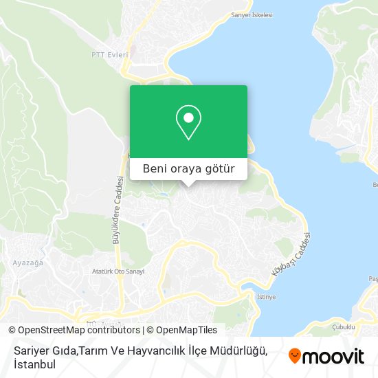 Sariyer Gıda,Tarım Ve Hayvancılık İlçe Müdürlüğü harita