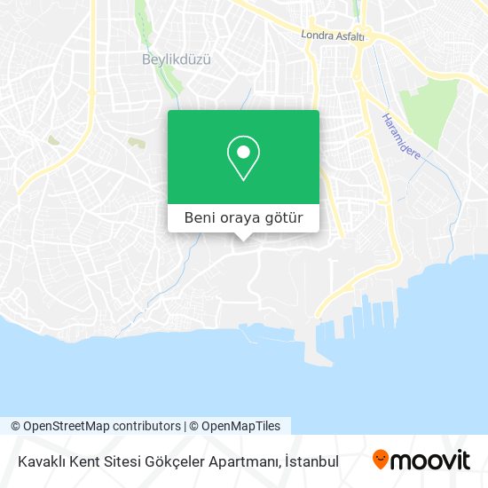 Kavaklı Kent Sitesi Gökçeler Apartmanı harita